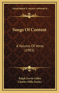 Songs of Content: A Volume of Verse (1903)