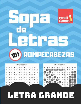 Sopa de Letras: 101 Rompecabezas, Letra Grande, Para Adultos - Rasmussen, Tue