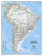 South America Classic [Enlarged and Laminated]
