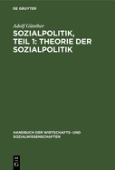 Sozialpolitik, Teil 1: Theorie der sozialpolitik