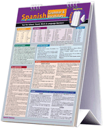Spanish Grammar & Vocabulary Easel Book: A Quickstudy Reference Tool for School, Work & Language Barriers