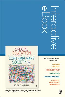 Special Education in Contemporary Society Interactive eBook: An Introduction to Exceptionality - Gargiulo, Richard M
