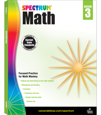Spectrum Math Workbook, Grade 3 - Spectrum (Compiled by)