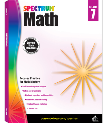 Spectrum Math Workbook, Grade 7: Volume 48 - Spectrum (Compiled by)