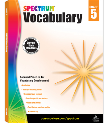 Spectrum Vocabulary, Grade 5: Volume 88 - Spectrum (Compiled by)