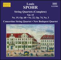Spohr: Complete String Quartets, Vol. 15 - Concertino String Quartet; New Budapest String Quartet