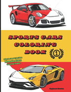 Sports Cars Coloring Book/Muscle Cars Coloring Book - 1: Flip the book for Xtra Muscle Cars Coloring Pages!