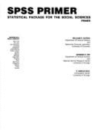 SPSS Primer: Statistical Package for the Social Sciences Primer