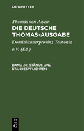 St?nde Und Standespflichten: II-II: 183-189