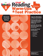 Staar: Reading Warm Ups and Test Practice G8 Workbook