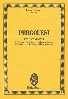 Stabat Mater: Score - Pergolesi, Giovanni Battista (Composer), and Monk, T (Composer)