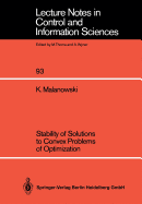 Stability of Solutions to Convex Problems of Optimization