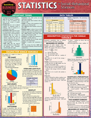 Statistics for Behavioral Sciences: A Quickstudy Laminated Reference Guide - Rumsey, Deborah