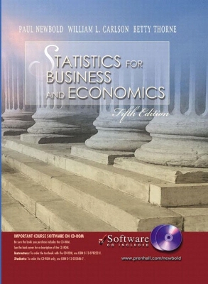 Statistics for Business and Economics and Student CD-ROM: International Edition - Newbold, Paul, and Carlson, William L., and Thorne, Betty M.