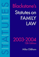 Statutes on Family Law 2003-2004