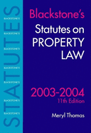 Statutes on Property Law 2003/2004