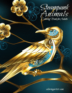 Steampunk Animals Coloring Book for Adults