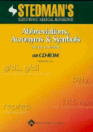 Stedman's Abbreviations, Acronyms & Symbols, Third Edition on Cd-Rom: Version 2.0 (Stedman's Electronic Medical Reference)