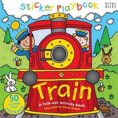 Sticker Playbook Train: A Fold-Out Story Activity Book for Toddlers - 