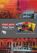 Street Notes-New York: Set of Three 48-Page Lined Notebooks