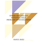 Stress Analysis and Potential Field Problems with Solutions