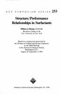 Structure/Performance Relationships in Surfactants
