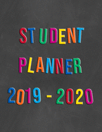 Student Planner 2019-2020: Daily Organizer with To-Do List, Notes, Class Schedule, Spray Paint Style