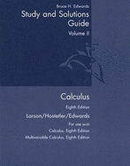Student Study and Solutions Guide, Volume 2 for Larson/Hostetler/Edwards' Calculus, 8th
