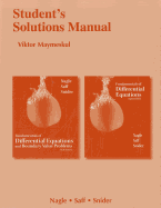 Student's Solutions Manual for Fundamentals of Differential Equations 8e and Fundamentals of Differential Equations and Boundary Value Problems 6e