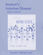 Student's Solutions Manual, Intro STATS