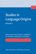 Studies in Language Origins: Volume 1