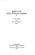 Studies in the syntax of Mixtecan languages. - Bradley, C Henry, and Hollenbach, Barbara E.