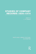 Studies of Company Records (Rle Accounting): 1830-1974