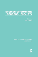 Studies of Company Records (RLE Accounting): 1830-1974