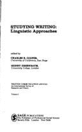 Studying Writing: Linguistic Approaches