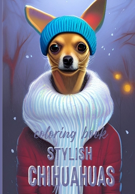 Stylish Chihuahuas - Coloring Book: Grayscale Illustrations of Chihuahuas Wearing Clothes for Adults - Dee, Alex