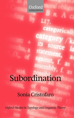 Subordination - Cristofaro, Sonia