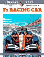 Succulent Coloring Book for boys Ages 6-12 - F1 Racing Car - Many colouring pages