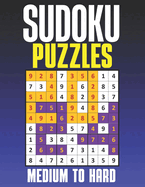 Sudoku Puzzles: Medium & Hard Sudoku Puzzles Suduko Books for Adults with Full solutions.