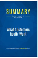 Summary: What Customers Really Want: Review and Analysis of McKain's Book