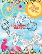 Summer Time coloring book: Tropical Beach Party For Kids