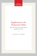 Supplement to the Tuckerman Tables: Memoirs, American Philosophical Society (Vol. 170)