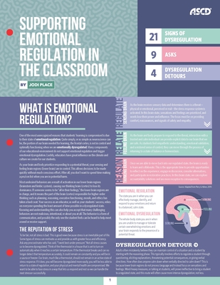 Supporting Emotional Regulation in the Classroom (Quick Reference Guide) - Place, Jodi