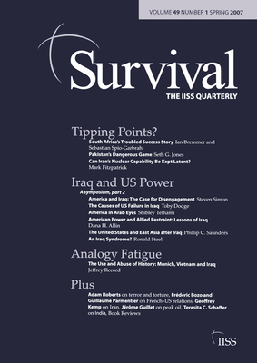 Survival 49.1: Survival 49.1, Spring 2007 - Allin, Dana (Editor)