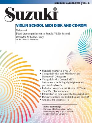 Suzuki Violin School, Vol 6: General MIDI Disk CD-ROM - Perry, Linda