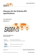 SX001G, Glossary for the S-Series IPS specifications, Issue 3.0: S-Series 2021 block release