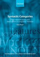 Syntactic Categories: Their Identification and Description in Linguistic Theories