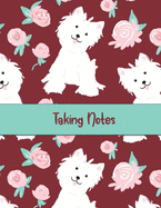 Taking Notes: Keep Your Note Taking and Resources Organized at Home or at Work in this Specially Designed Formatted Notebook - Cute Puppies Cover Design