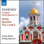Taneyev: Complete String Quartets, Vol. 2