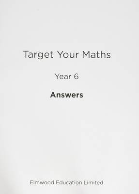 Target Your Maths Year 6 Answer Book - Pearce, Stephen